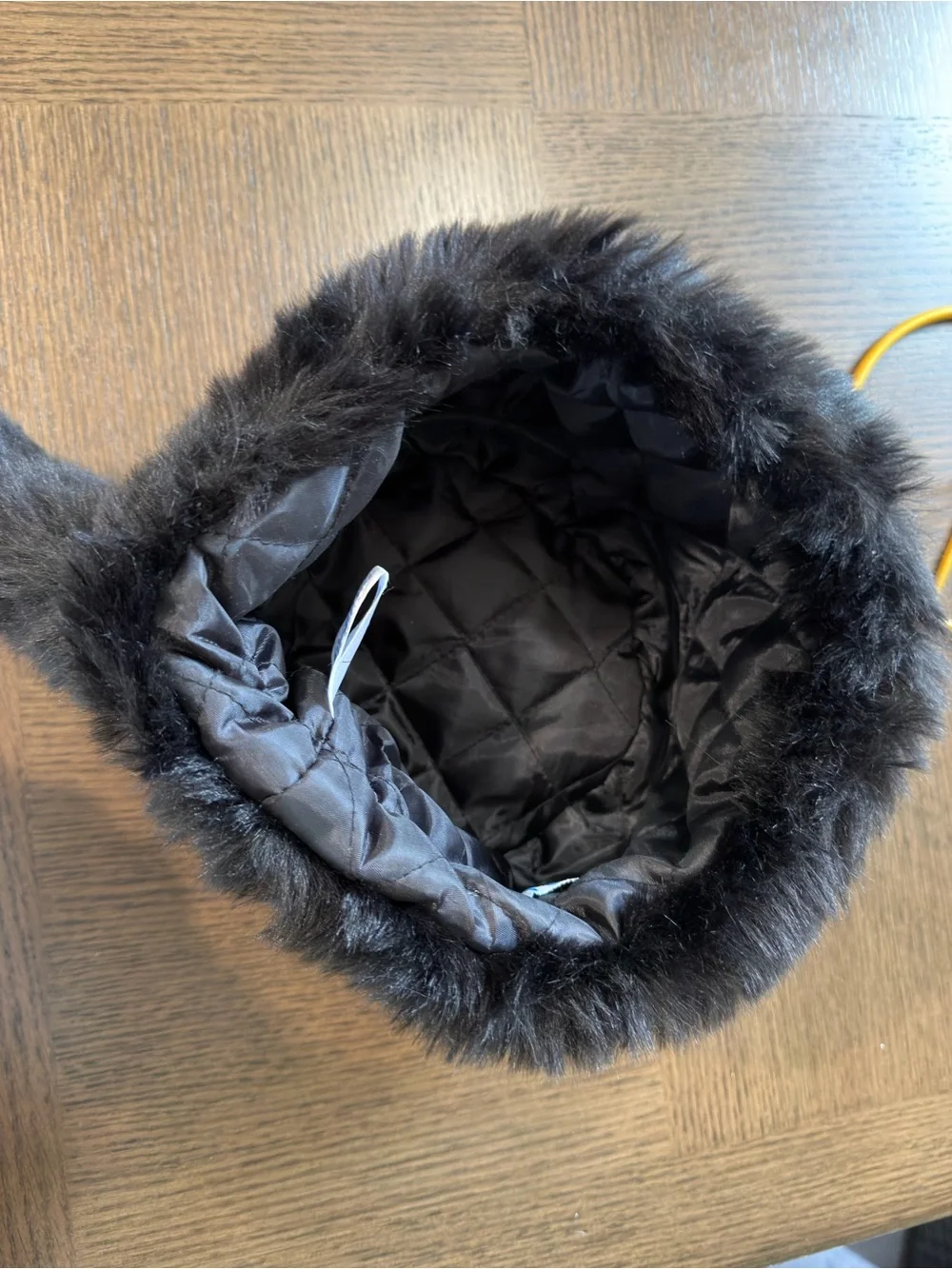 The BRAND Kids Black Faux Fur Trapper Hat sku24
